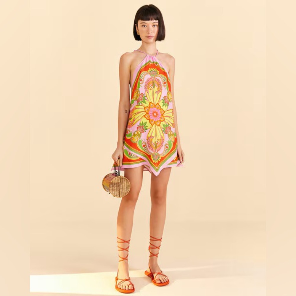 FARM Rio Vibrant Floral Mini Dress